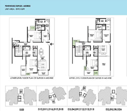 Ireo Victory Valley Floor Plans 4 BHK + 2 SQ | Penthouse (Duplex)